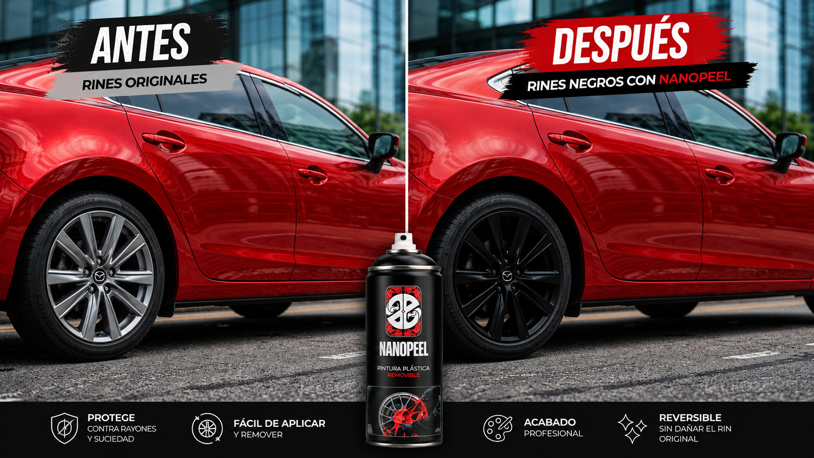 Antes y Después con Nanopeel